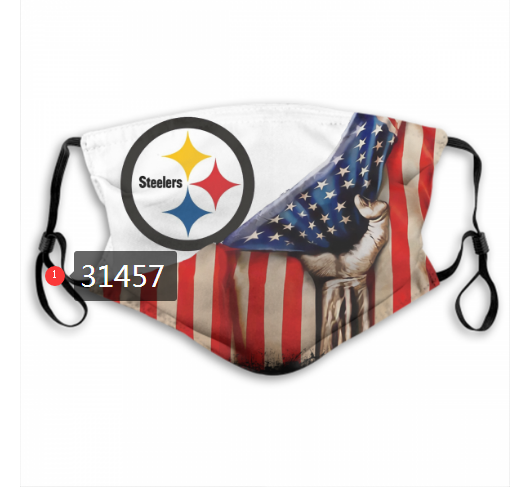 NFL 2020 Pittsburgh Steelers 129 Dust mask with filter->nfl dust mask->Sports Accessory